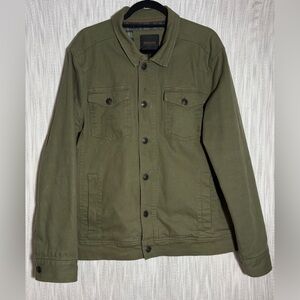 98% Cotton Men's Olive Jacket